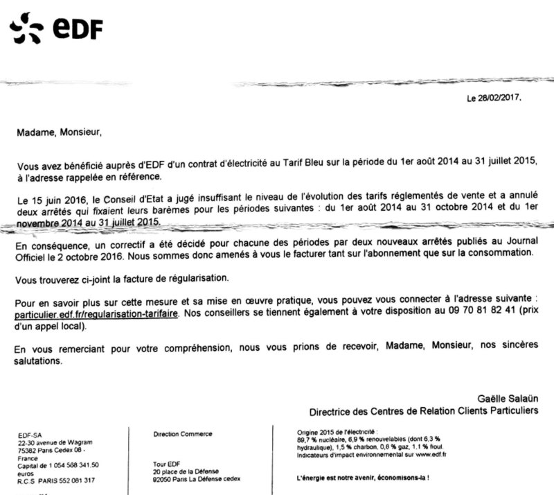 EDF VOUS PONCTIONNE RETROACTIVEMENT 