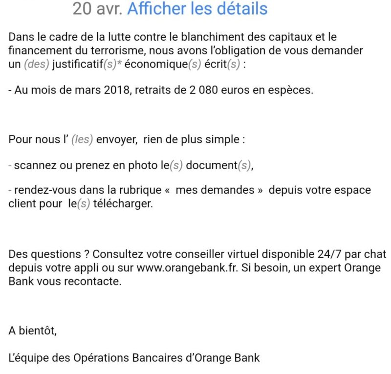 orange banque joue a la gestapo bancaire