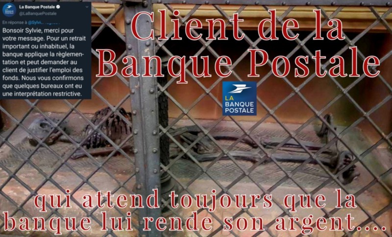 client mort a la banque postale