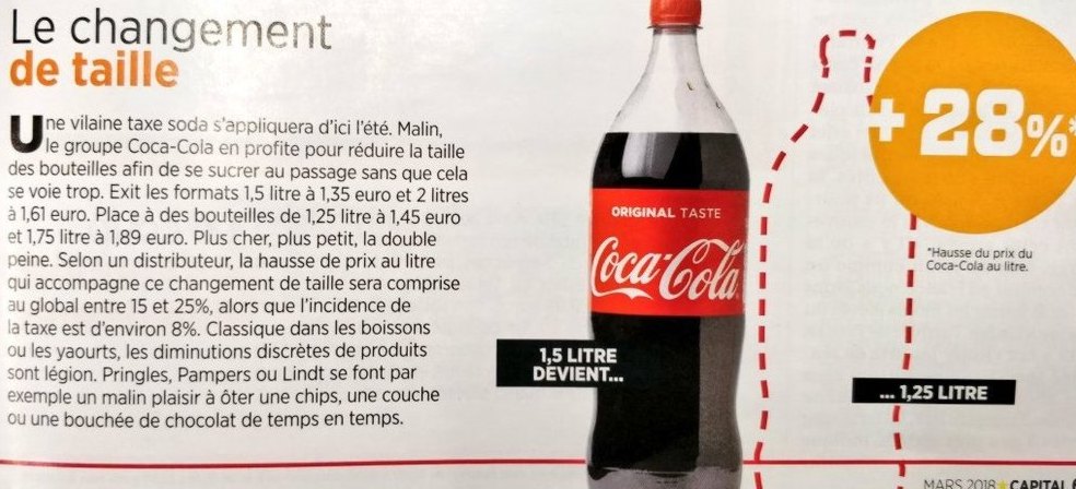 COCA COLA FRANCE LICENCIE ET BAISSE LE CONTENU 