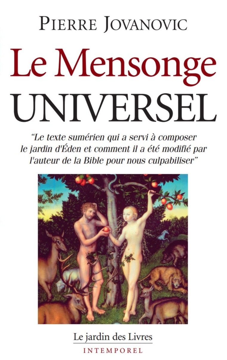 le mensonge universel d'adam et eve de pierre jovanovic