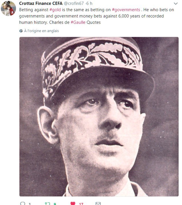 de gaulle sur l'or