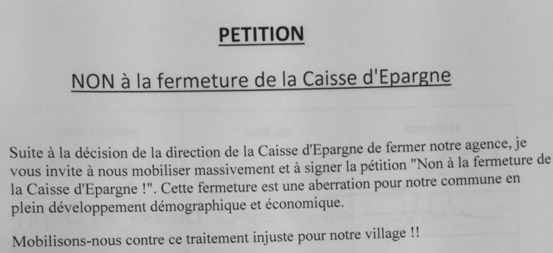 fermeture caisse d'eprgne