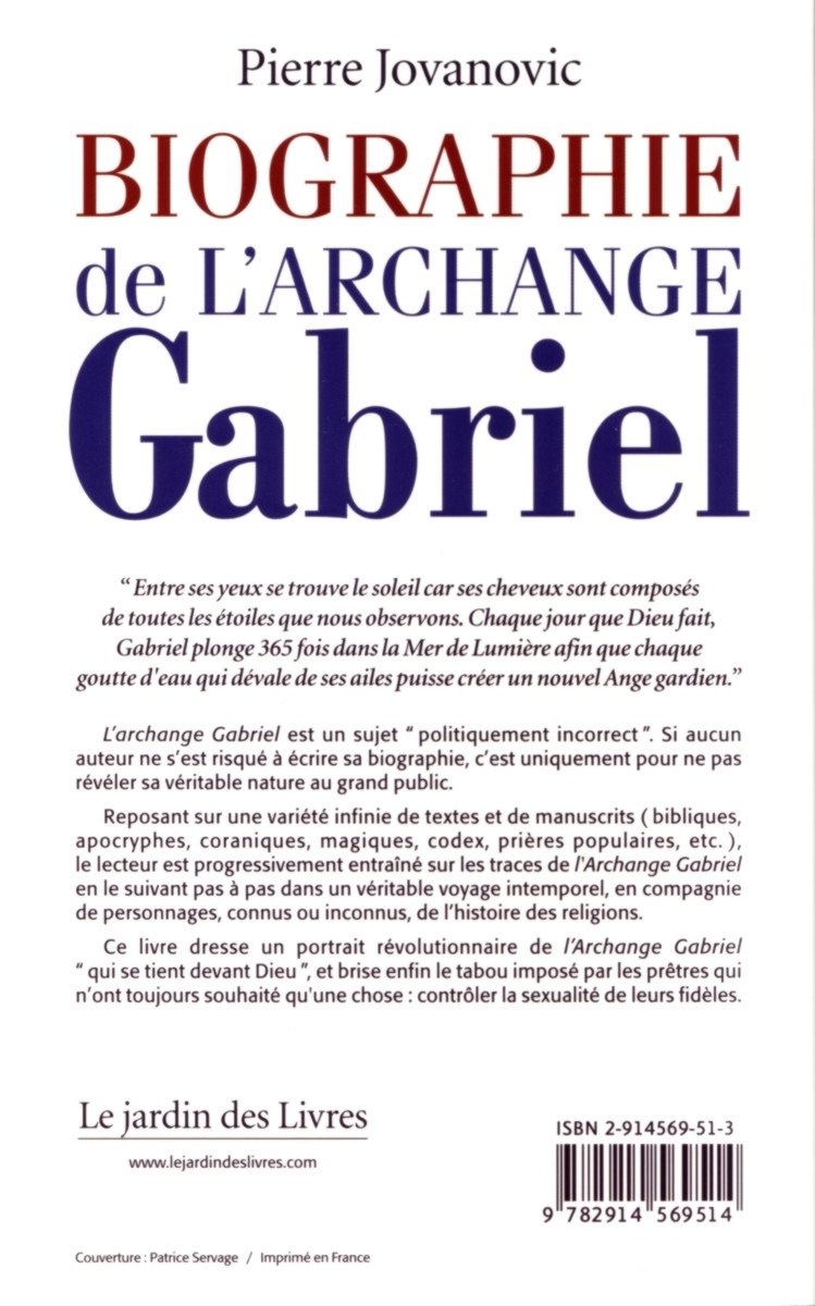 Biographie de l'Archange Gabriel