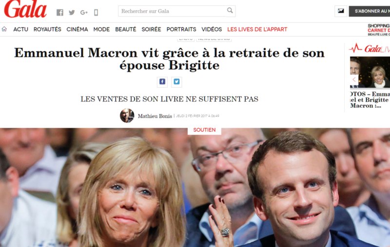 gala macron je vis sur la retraite de ma femme