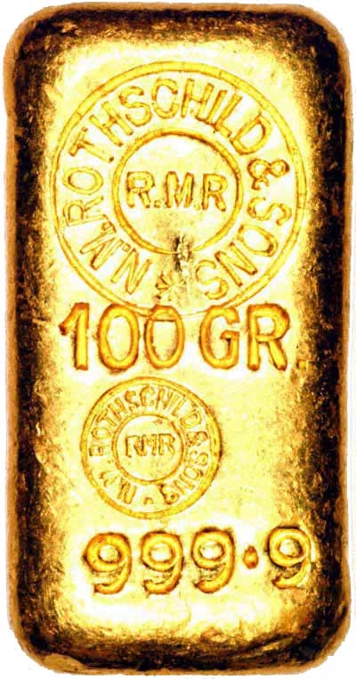 lingot d'or rothschild 