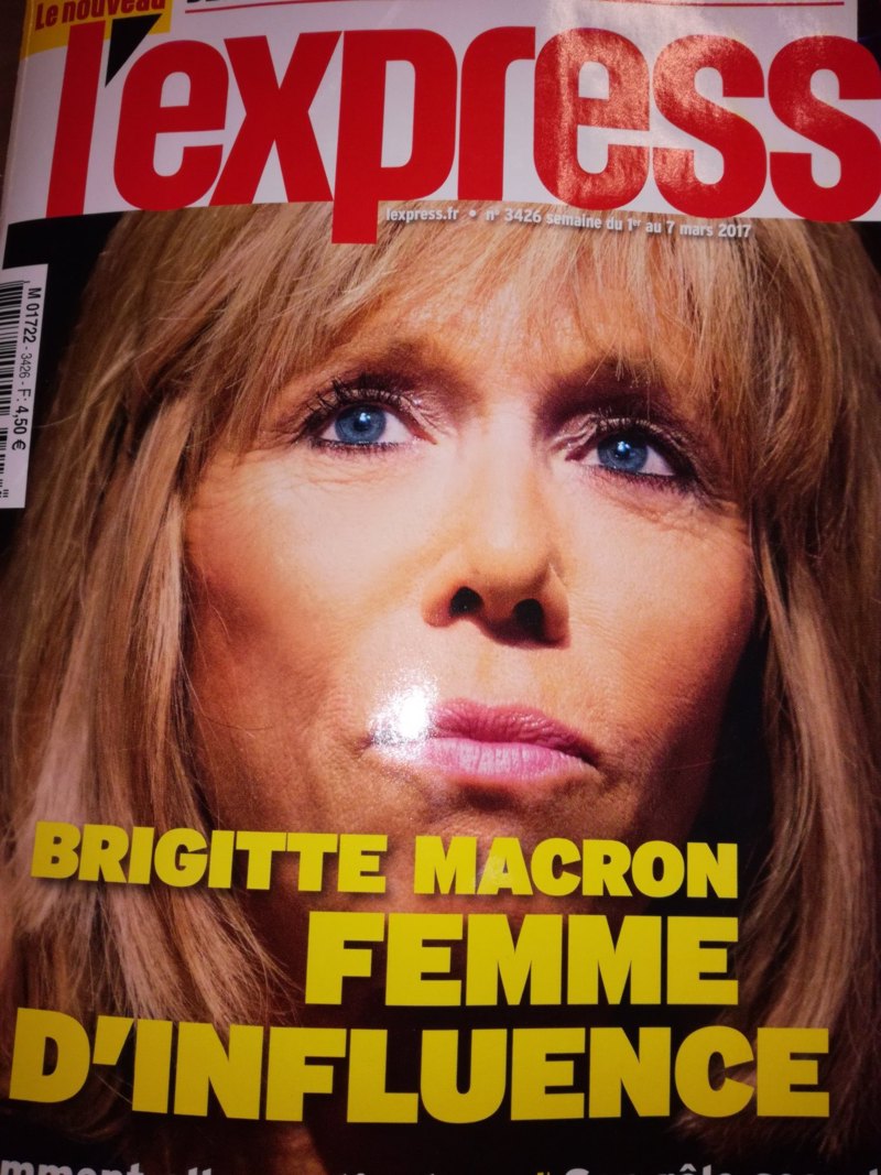 brigitte macron express 2017