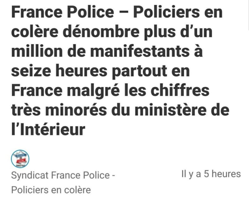 policiers en colere 2018