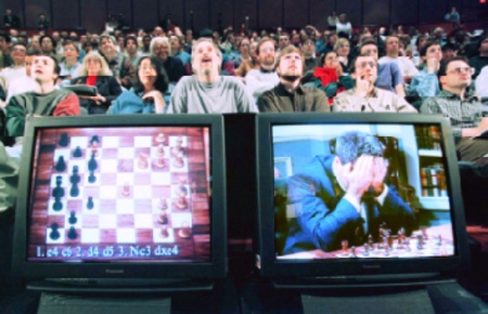 kasparov perd le match d'echecs contre l'ordinateur deep blue d'ibm 