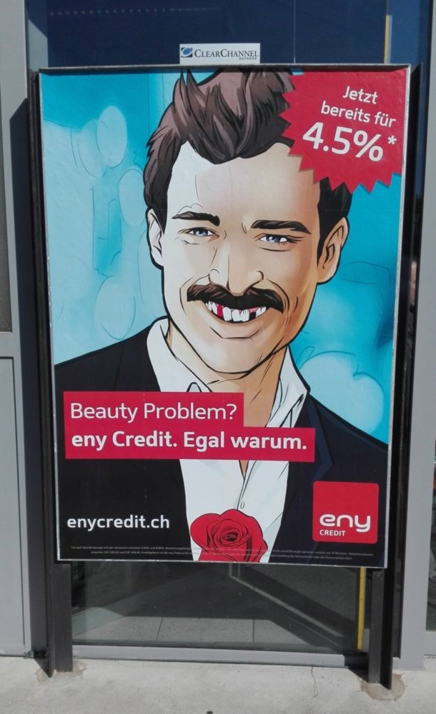 publicité pour les sans-dents