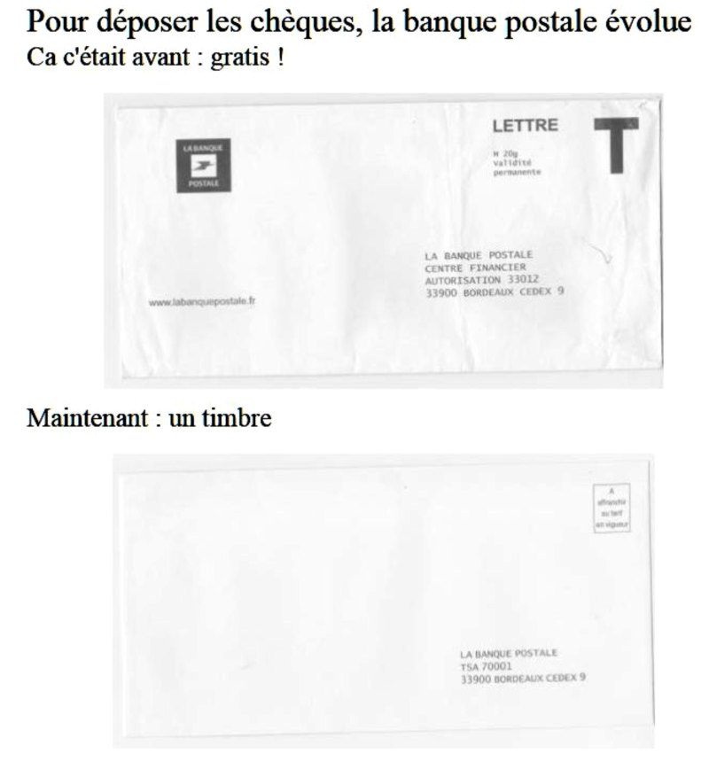 banque postale  lettre T