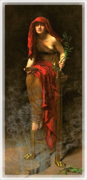 la pretresse Oracle de delphes de john collier