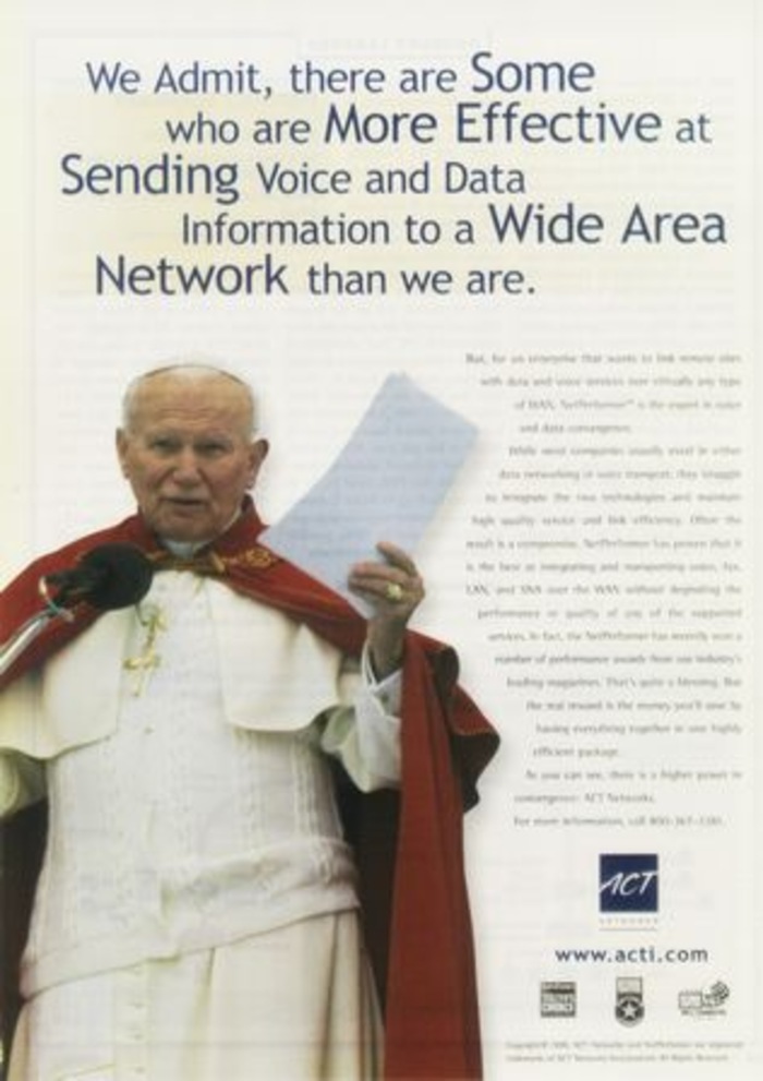 ACT NETWORKS ET LE PAPE JEAN-PAUL II 